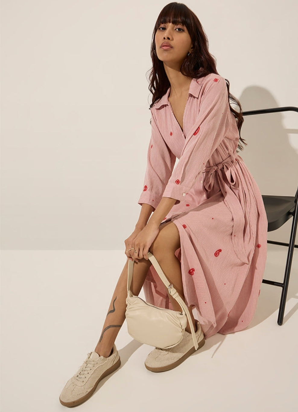 Pink stripe maxi