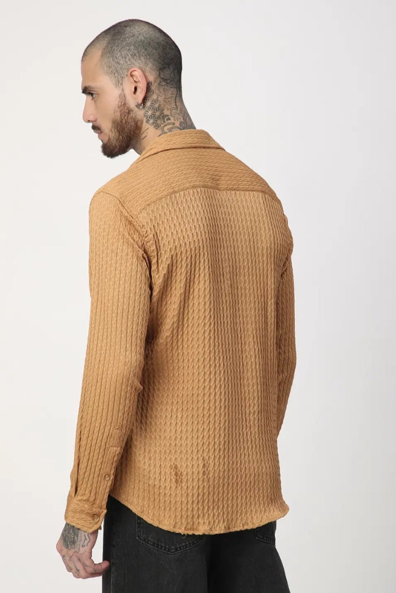 Giggle Haus Textured Cotton Shirt – Effortless Style, Ultimate Comfort