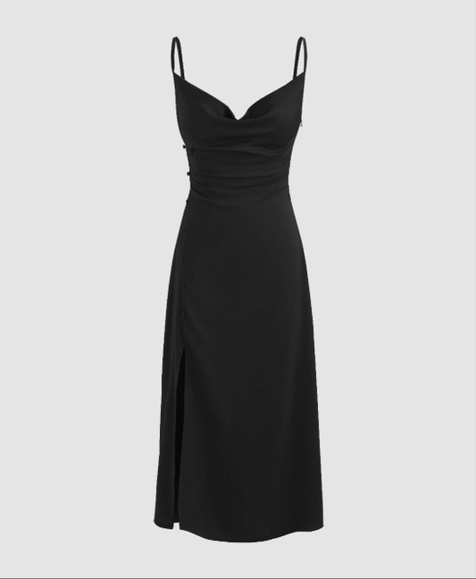 Blackcurrent Reverie Slip Dress