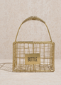 Giggle Haus Gold Wire Bottle Holder