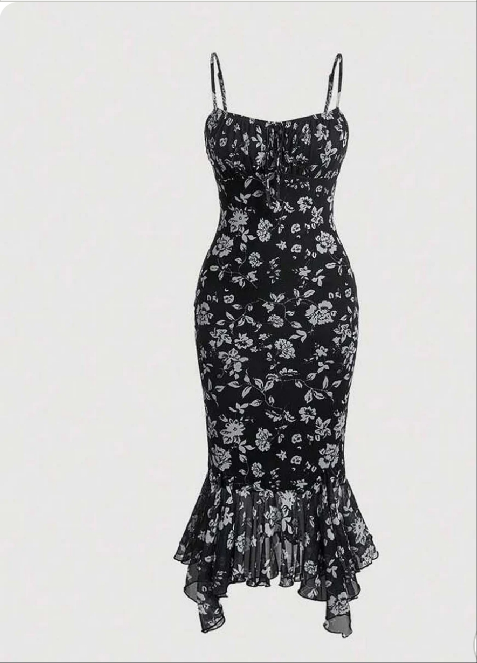 Nightingale Bloom Mermaid Dress