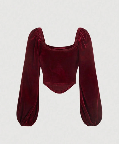 Giggle Haus Luxe Velvet Corset Top – Bold, Elegant & Unapologetically You!
