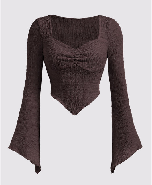 Giggle Haus Smocked Belle Sleeve Top – Elegance Meets Edge!