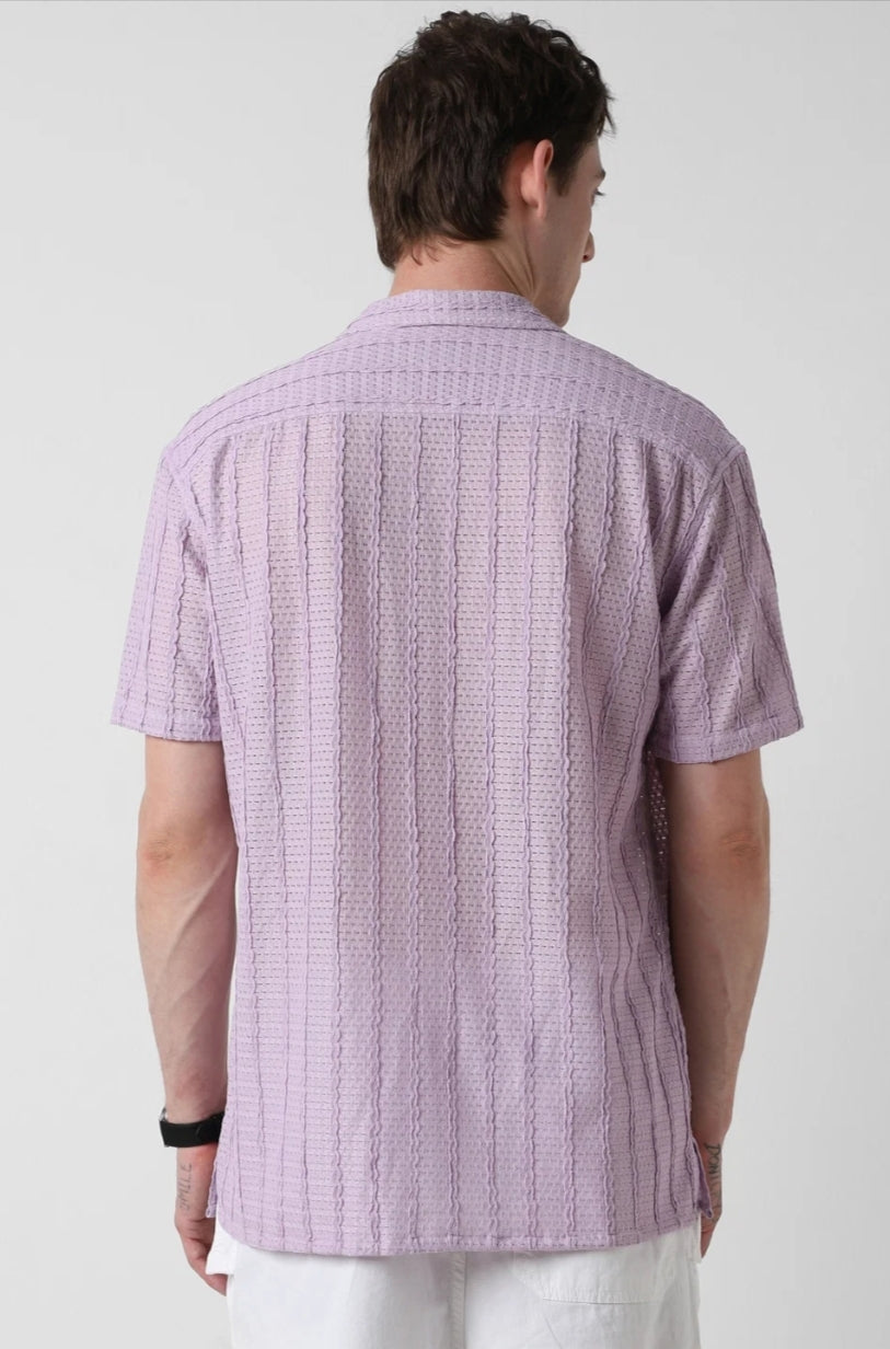 Giggle Haus Textured Relaxed Shirt – The Perfect Blend of Comfort & Style! Mens