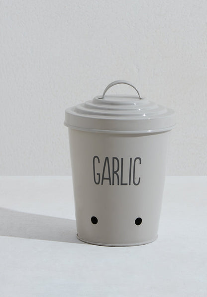 White Garlic storage organiser