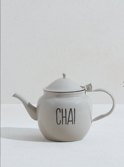 White chai kettle for kitchen