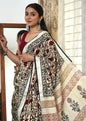 "Royal Bloom Tussar Silk Saree"