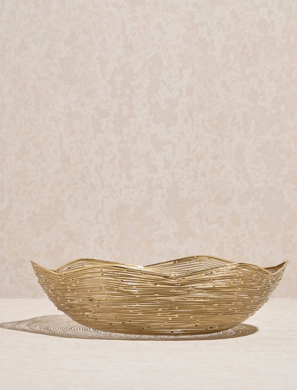 Home Gold Wired Decorative Bowl – Elegant & Modern Home Accent